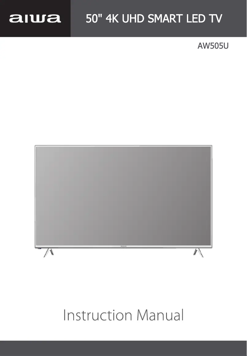 Image de la première page du manuel de l'appareil AW505U