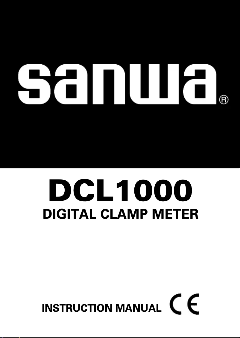Page n°1 - Manuel utilisateur Sanwa DCL1000