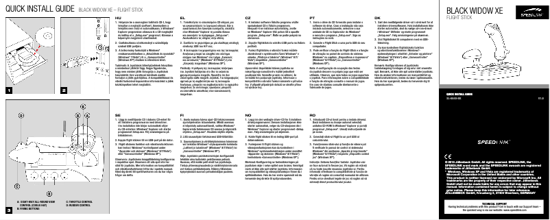 Image de la première page du manuel de l'appareil Widow XE