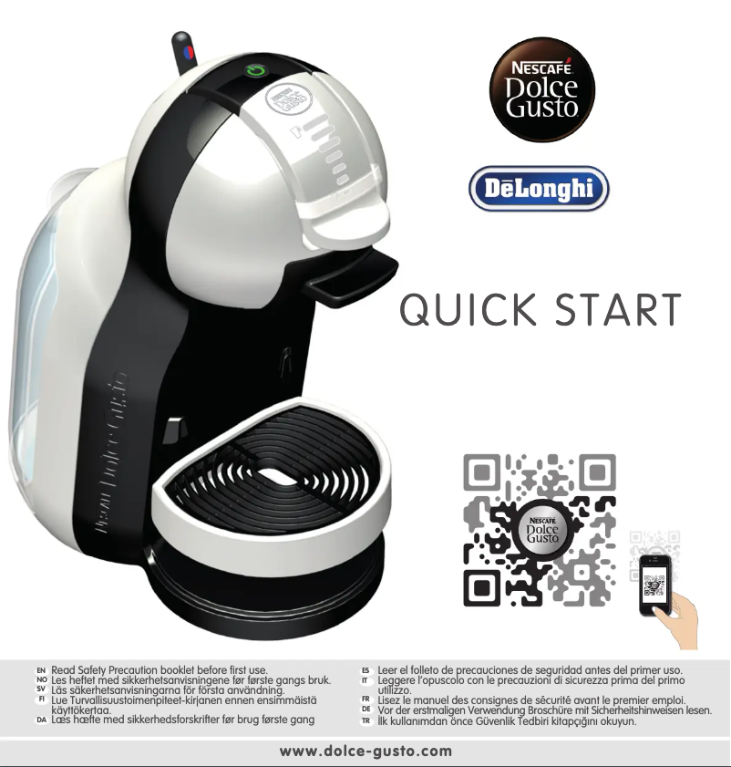 Page n°1 - Manuel utilisateur DeLonghi MiniMe EDG305.WB