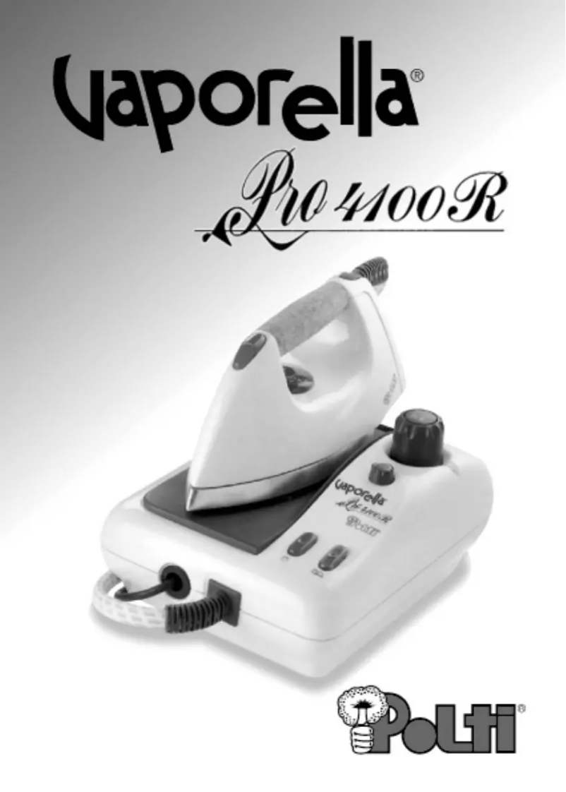 Page n°1 - Manuel utilisateur Polti Vaporella PRO 4100R