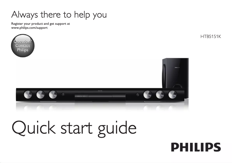 First page image of the manual for HTB5151K