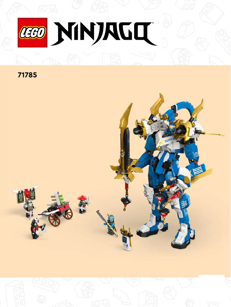 Page 1 de la notice Consignes visuelles Lego Ninjago 71785