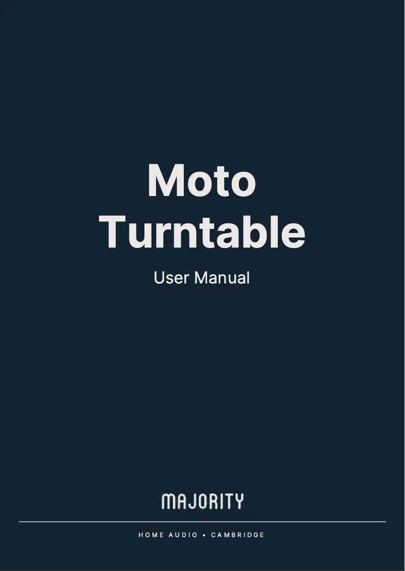 Image de la première page du manuel de l'appareil Moto