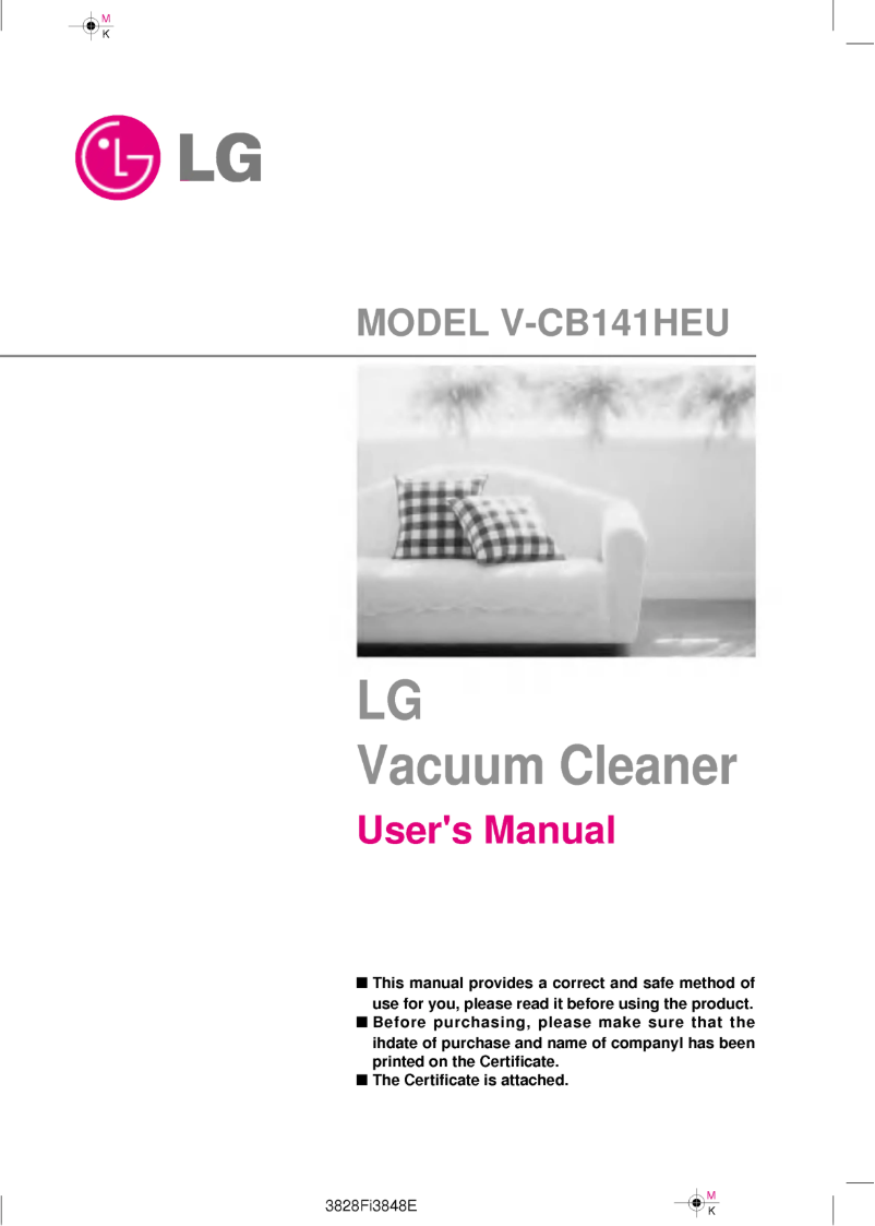 Image de la première page du manuel de l'appareil V-CB141HEU