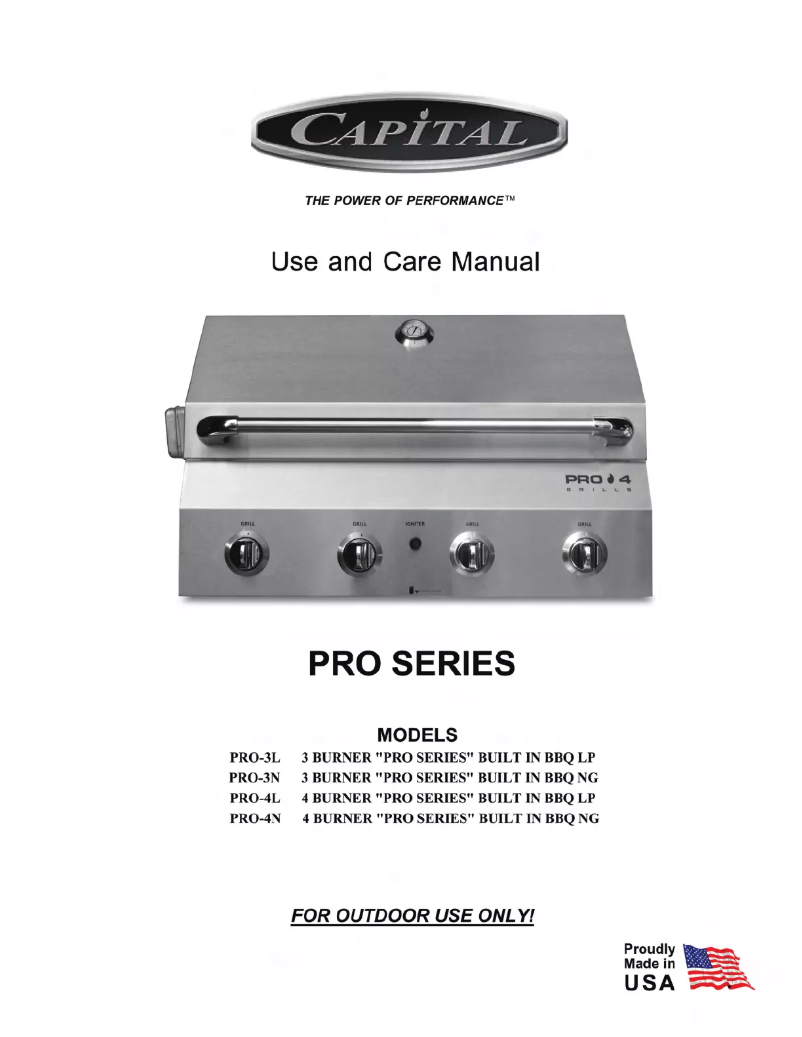 Page n°1 - Manuel utilisateur Capital Professional PRO26RBIL