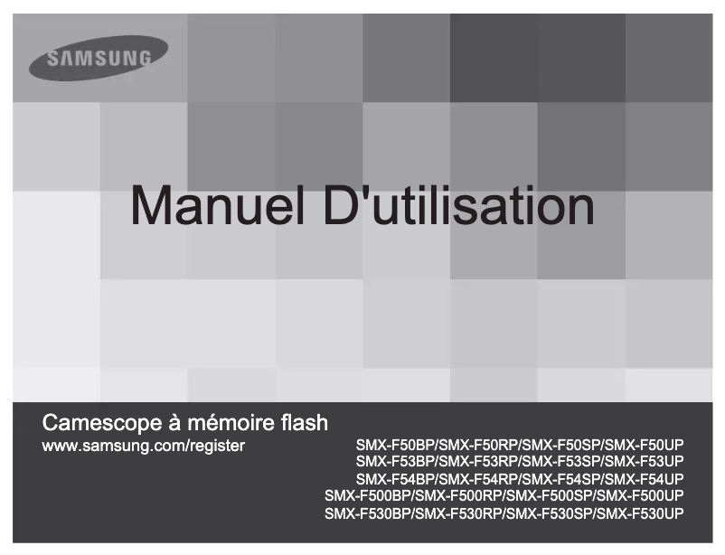 Page n°1 - Manuel utilisateur Samsung SMX-F54SP