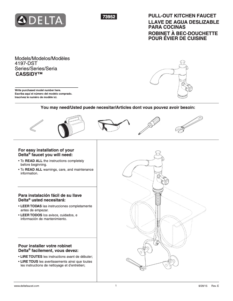Image de la première page du manuel de l'appareil 4197-DST
