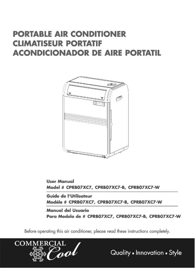 Page n°1 - Manuel utilisateur Commercial Cool CPRB07XC7-W