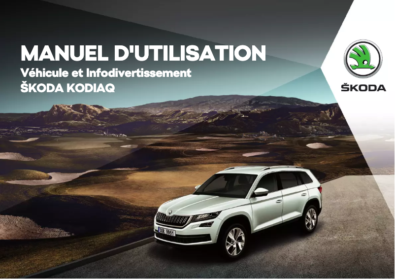 Image de la première page du manuel de l'appareil Kodiaq (2016)