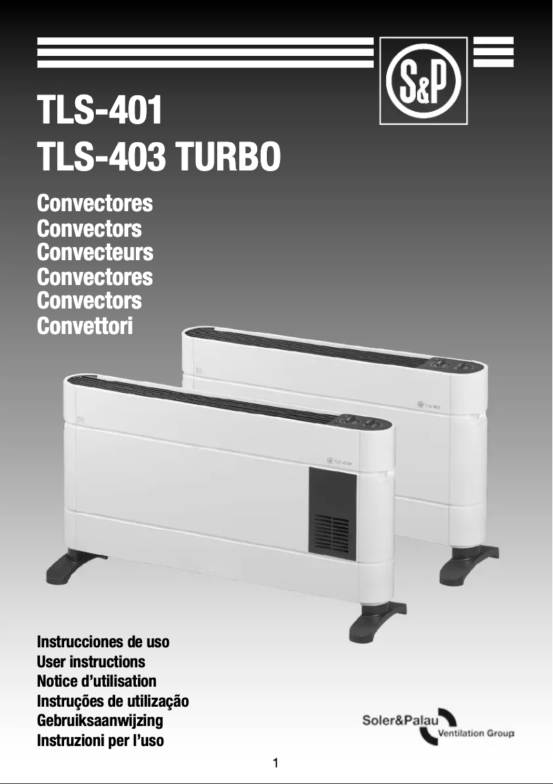 Imagen de la primera página del manual del dispositivo TLS-403 TURBO