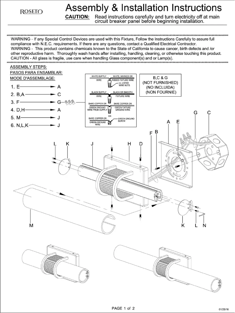 Page n°1 - Manuel utilisateur Roseto Samantha PBF2845ABRZ