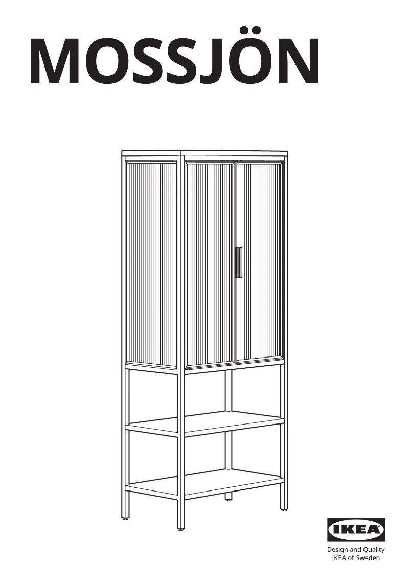 Página 1 del manual Manual de usuario Ikea MOSSJÖN 605.731.71