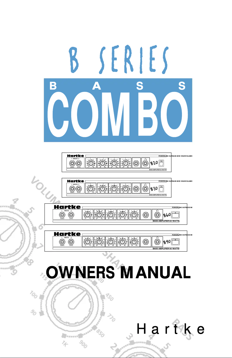 Page n°1 - Manuel utilisateur Hartke B60