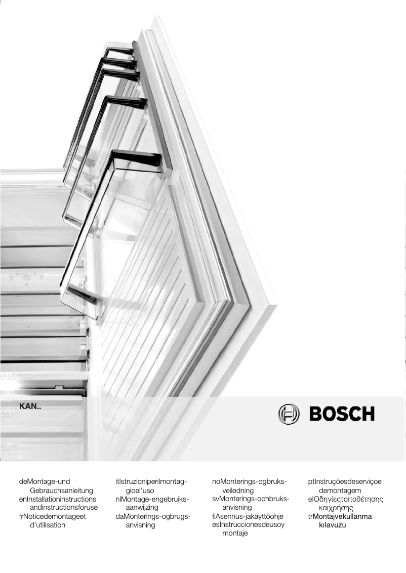Page 1 de la notice Manuel utilisateur Bosch KAN58A75