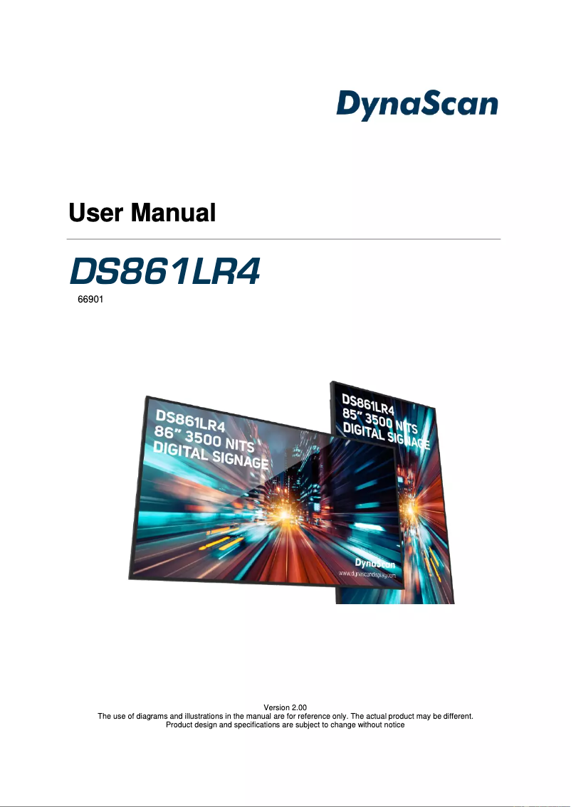 Image de la première page du manuel de l'appareil DS861LR4