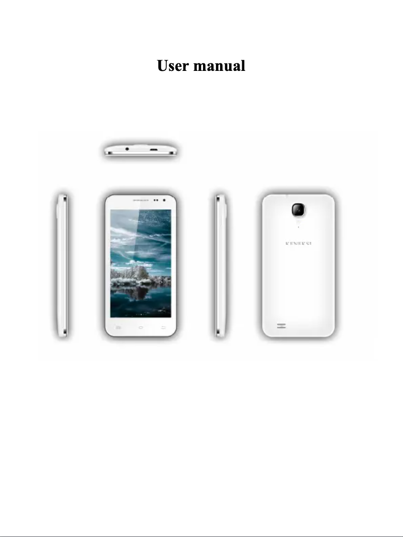 Page n°1 - Manuel utilisateur Keneksi Zeta