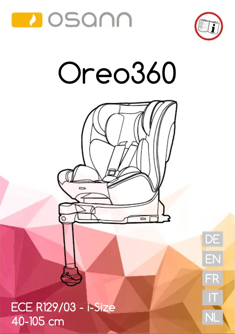 Page 1 de la notice Manuel utilisateur Osann Oreo 360 i-Size