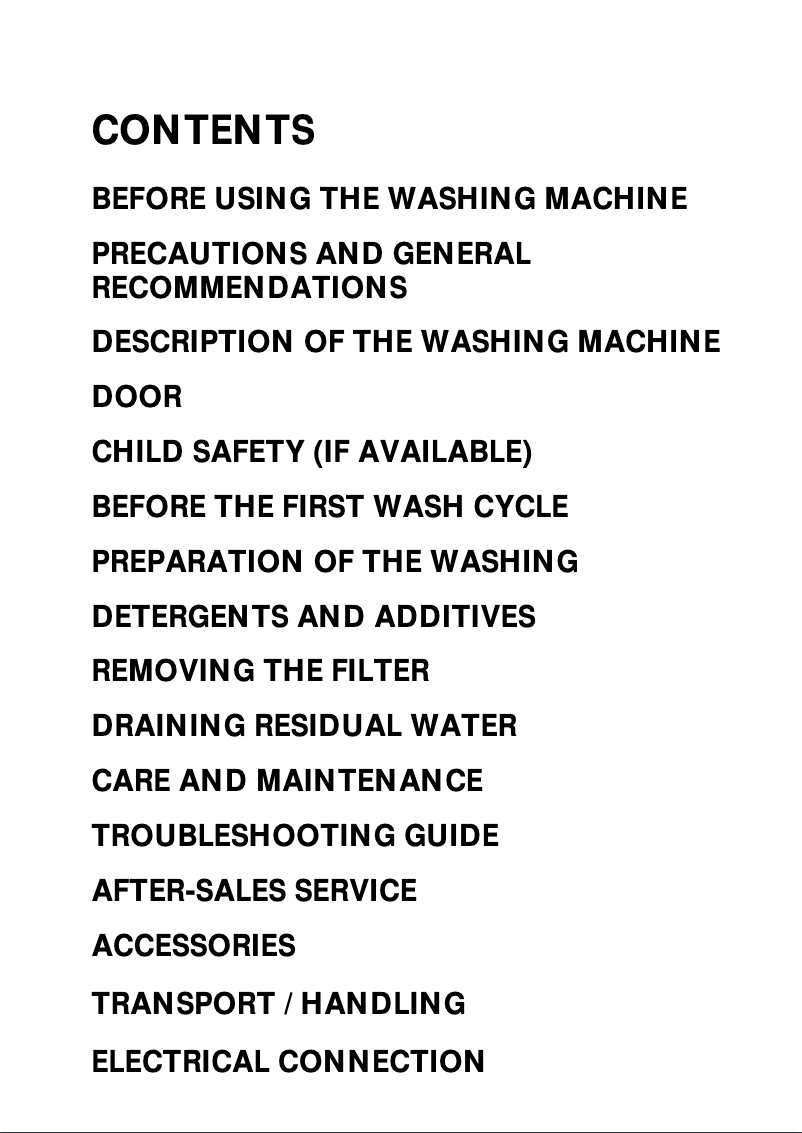 Page n°1 - Manuel utilisateur Whirlpool AWO 447