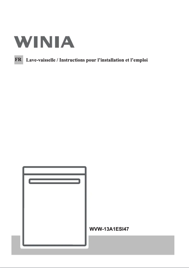 Page n°1 - Manuel utilisateur Winia WVW-13A1ESI47