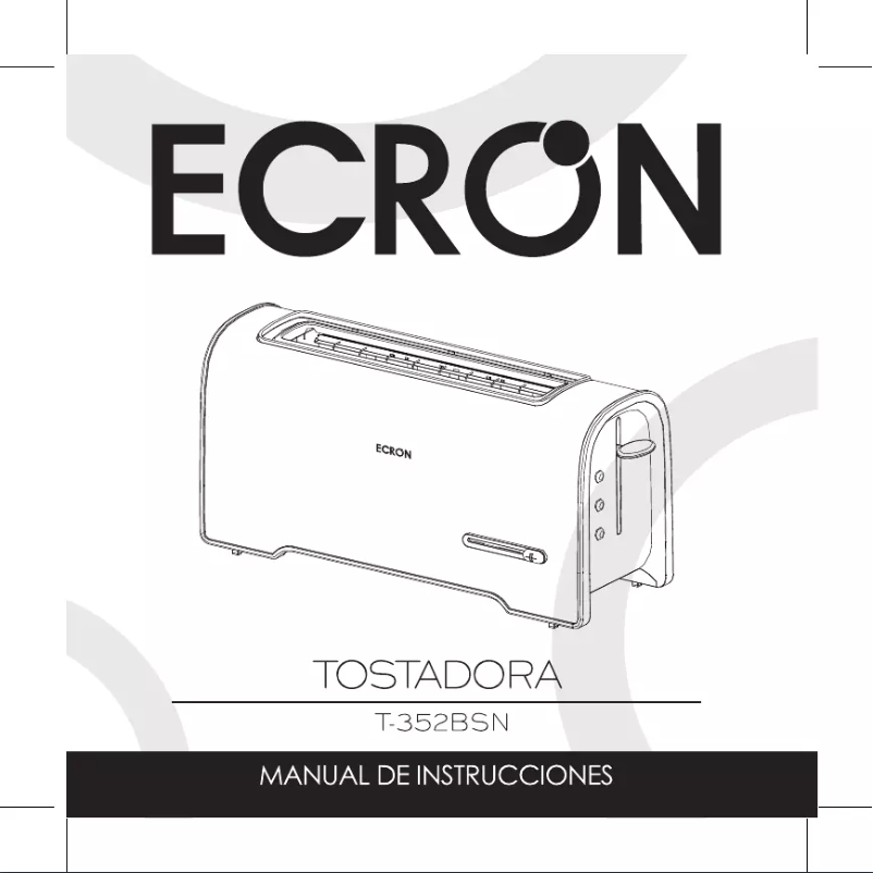 Image de la première page du manuel de l'appareil T-352BSN