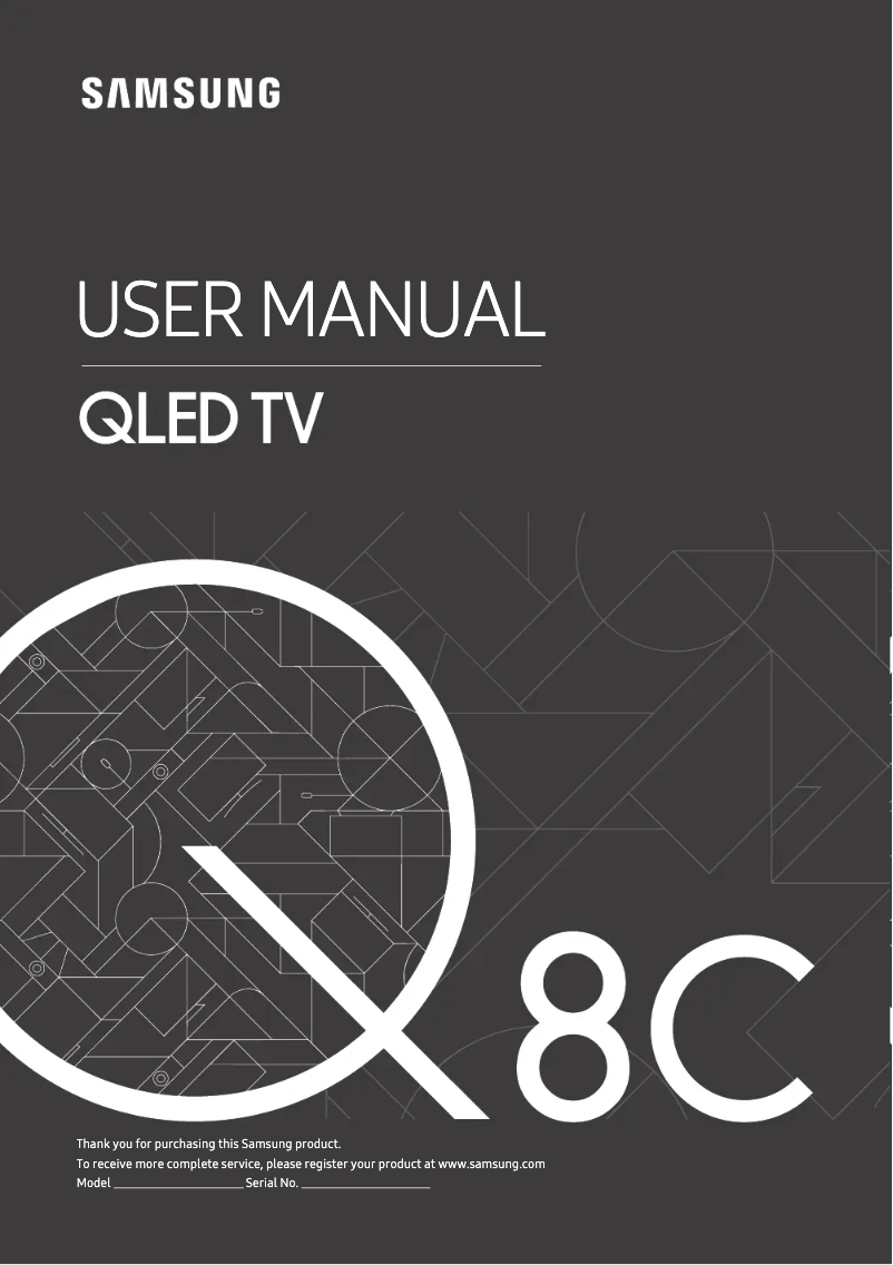 Page n°1 - Manuel utilisateur Samsung QE65Q8CNAT