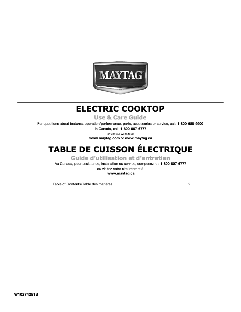 Page n°1 - Manuel utilisateur Maytag MEC4536WC