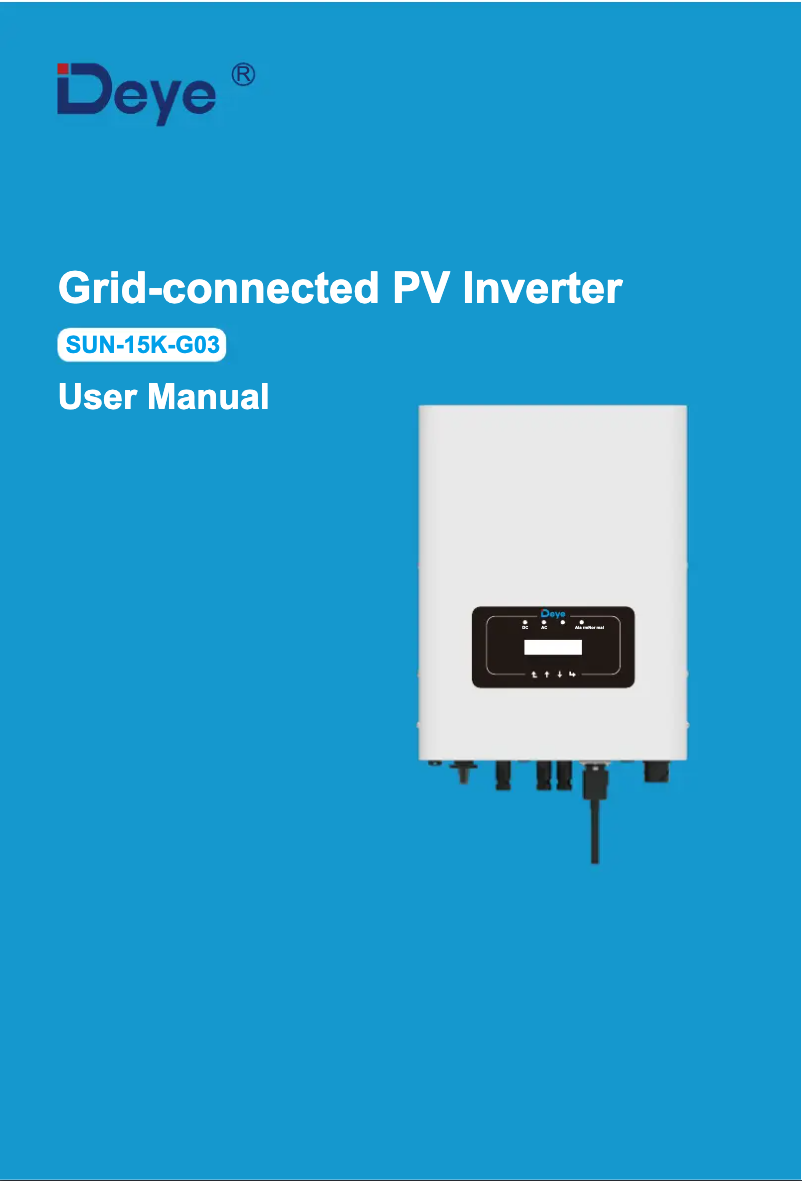 Imagen de la primera página del manual del dispositivo SUN-17K-G03