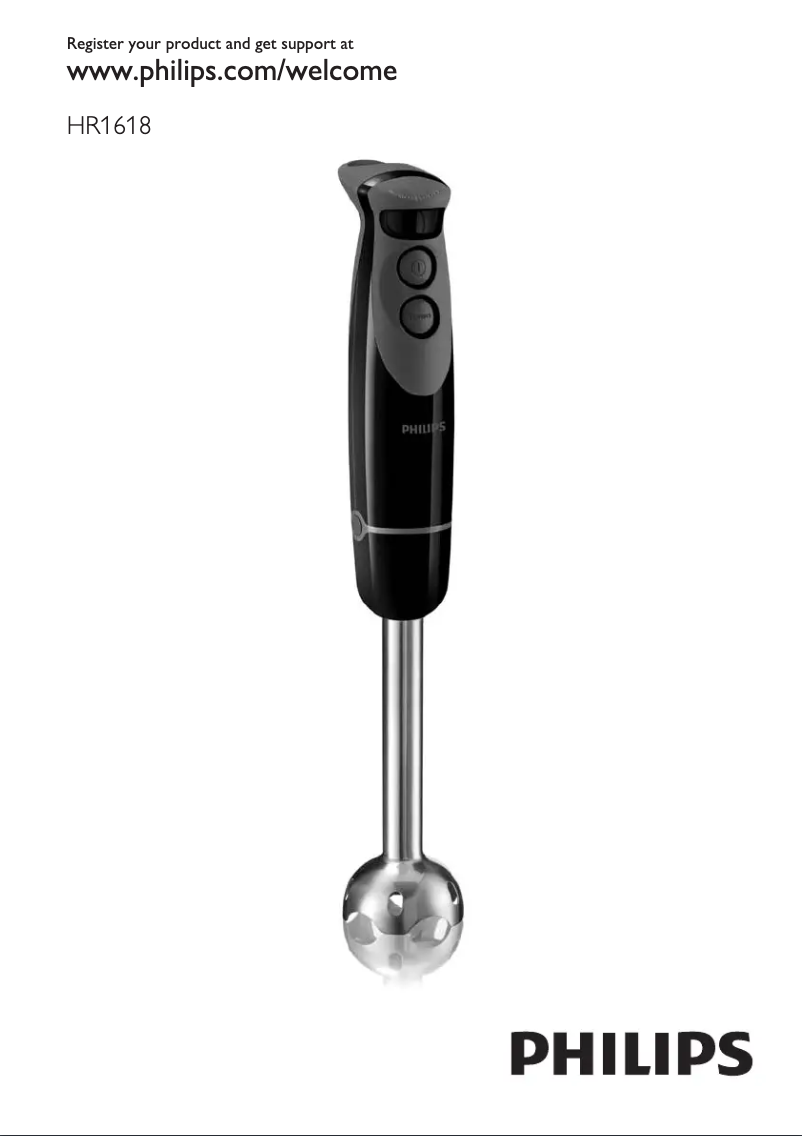 Page n°1 - Manuel utilisateur Philips Viva Collection HR1618
