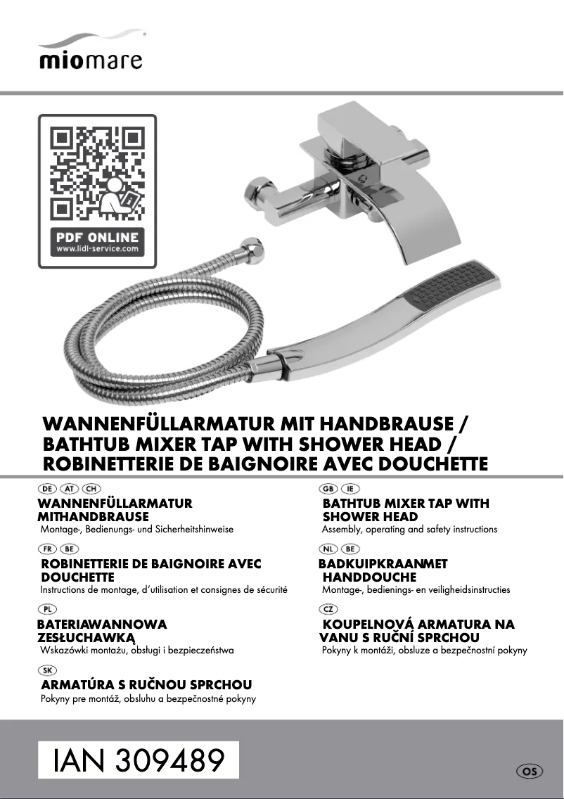 Page n°1 - Manuel utilisateur Miomare IAN 309489