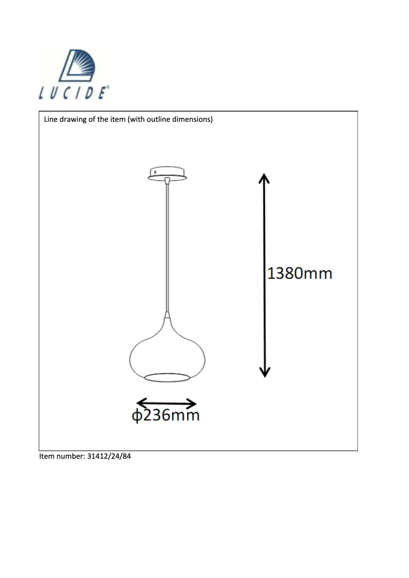 Page n°1 - Manuel utilisateur Lucide Riva