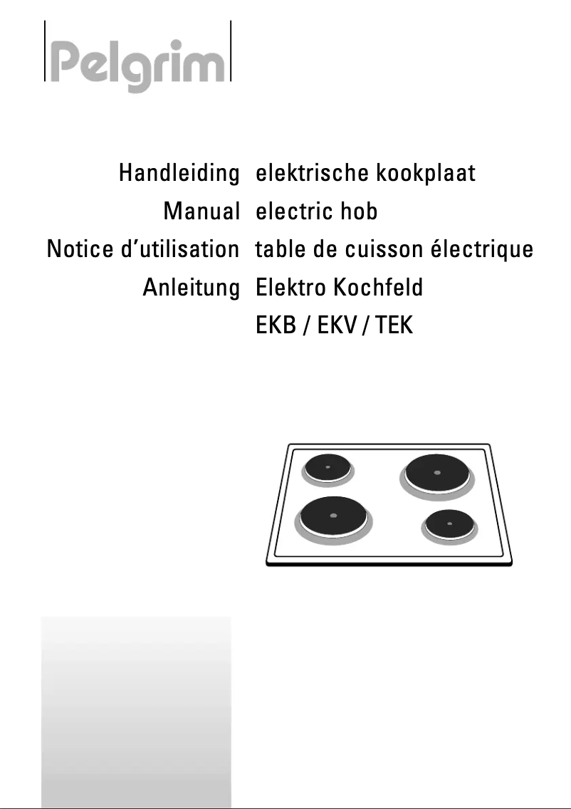 Page n°1 - Manuel utilisateur Pelgrim EKV500RVS