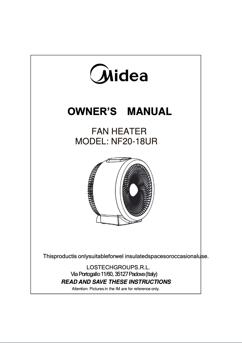 Page 1 de la notice Manuel utilisateur Midea NF20-18UR