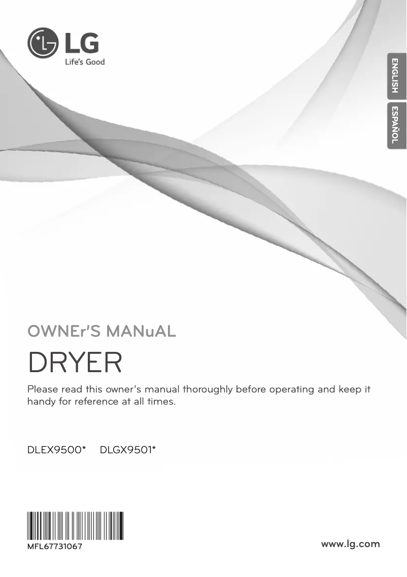 Página 1 del manual Manual de usuario LG DLEX9500K