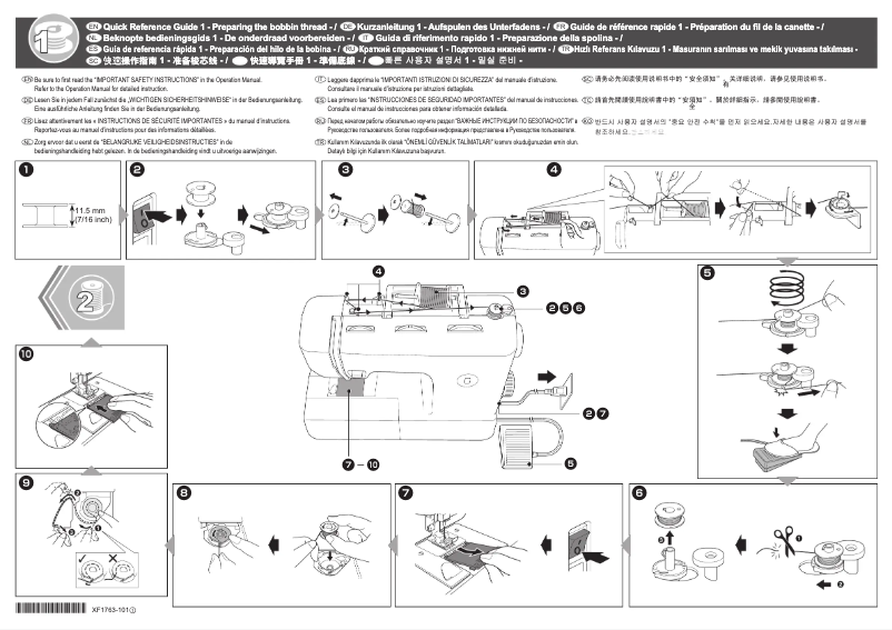 Image de la première page du manuel de l'appareil XT27