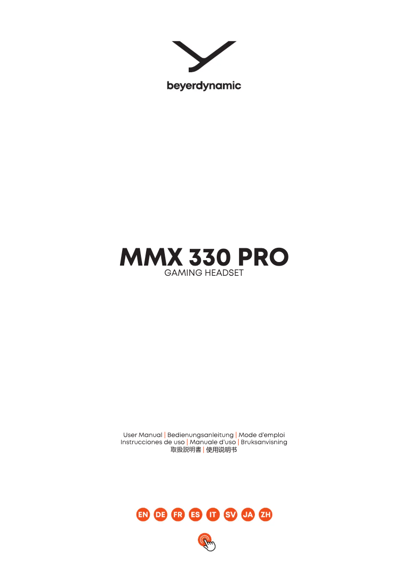 Image de la première page du manuel de l'appareil MMX 330 PRO