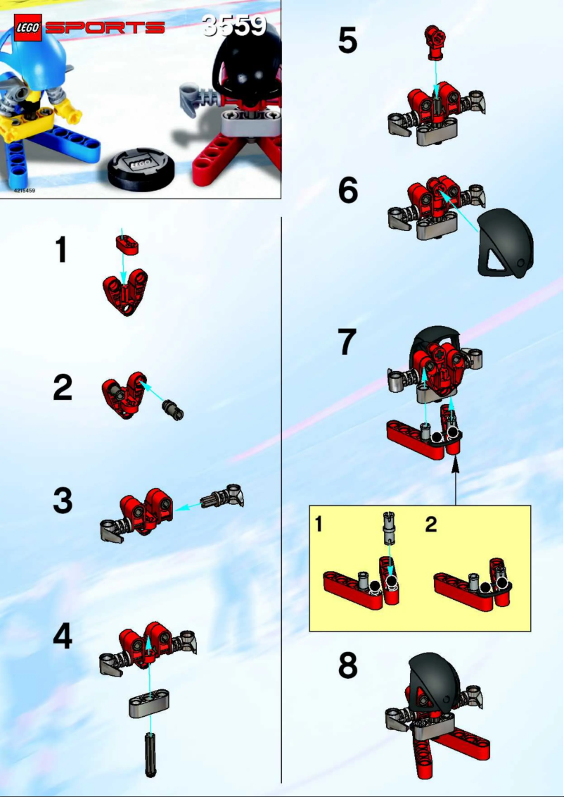 Page 1 de la notice Manuel utilisateur Lego Red & Blue Player