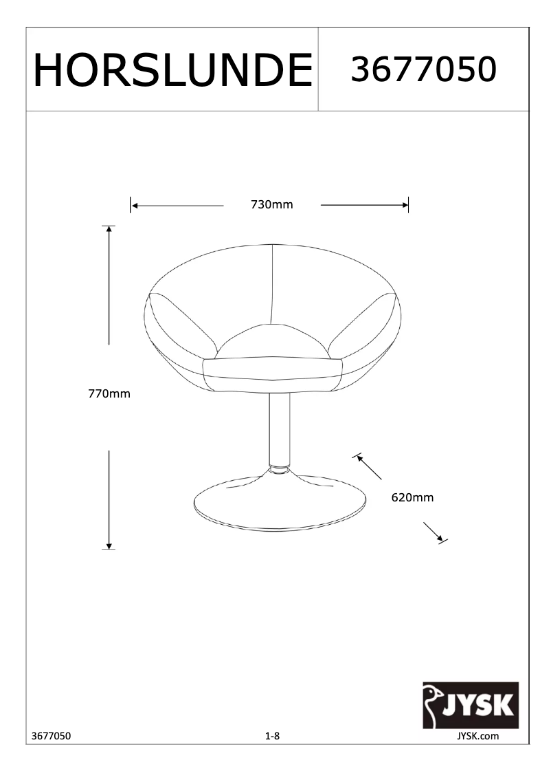 Image de la première page du manuel de l'appareil Horslunde