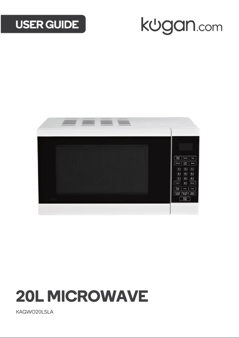 Page 1 de la notice Manuel utilisateur Kogan KAGWO20LSLA