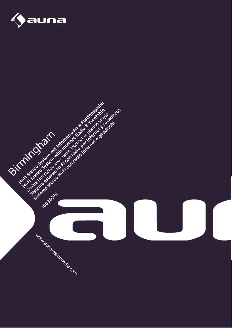Page 1 de la notice Manuel utilisateur Auna Birmingham