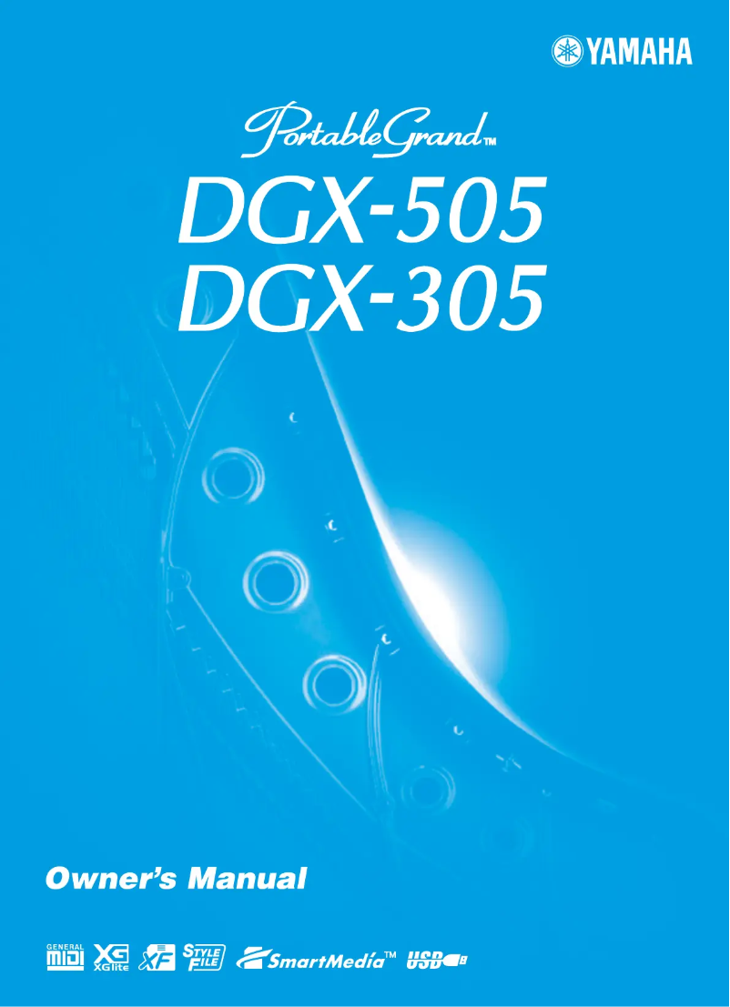 Image de la première page du manuel de l'appareil PortableGrand DGX-305