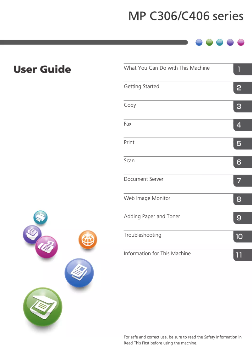 Page n°1 - Manuel utilisateur Ricoh MP C406ZSP