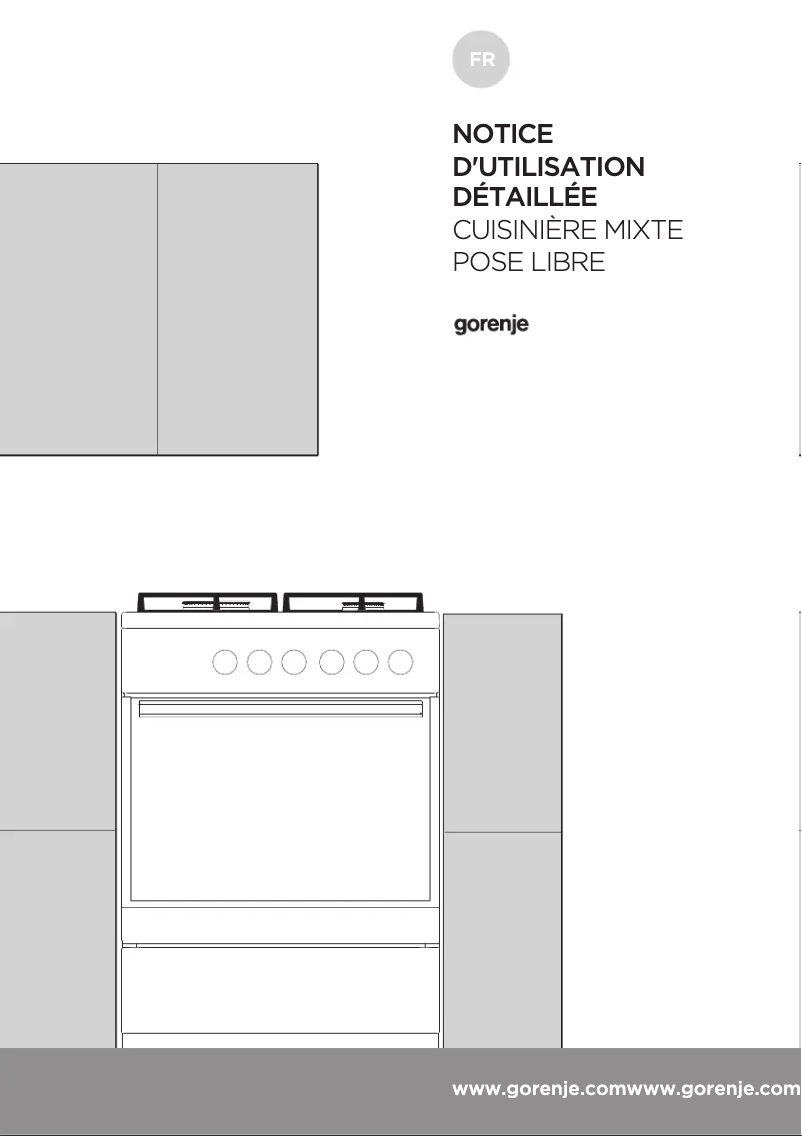 Page n°1 - Manuel utilisateur Gorenje K627E112WKC