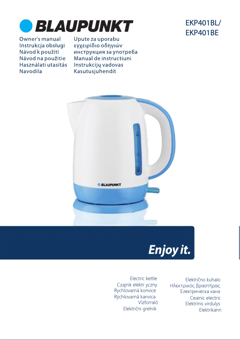 Image de la première page du manuel de l'appareil EKP401BE