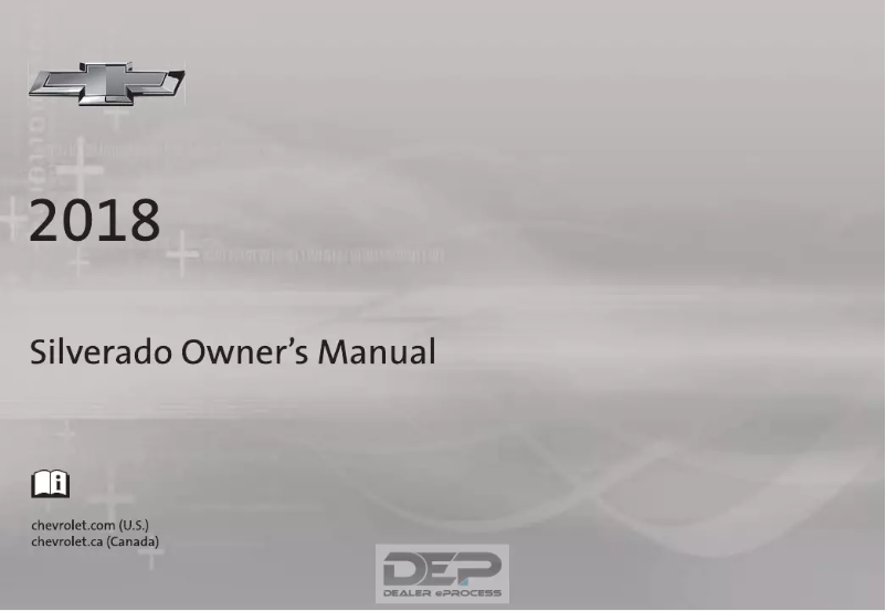 Page 1 de la notice Manuel utilisateur Chevrolet Silverado 1500 (2018)
