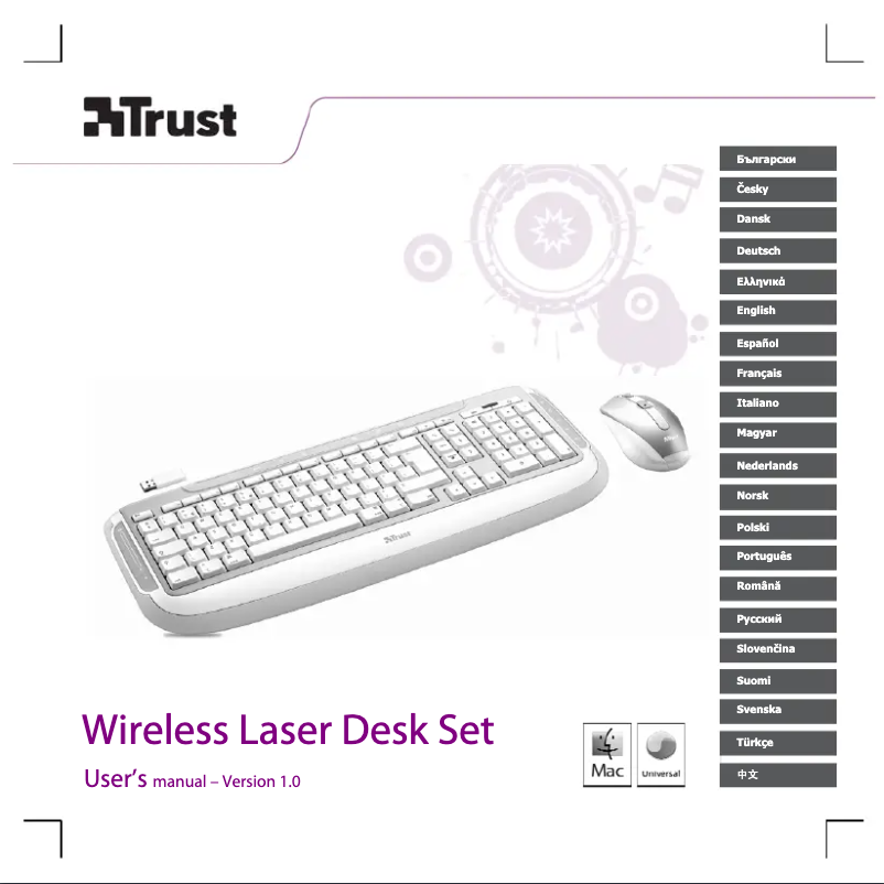 Page n°1 - Manuel utilisateur Trust Laser Desk for Mac