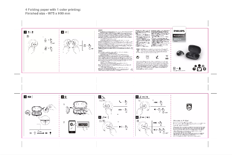 Page n°1 - Guide de démarrage rapide Philips TAT2708
