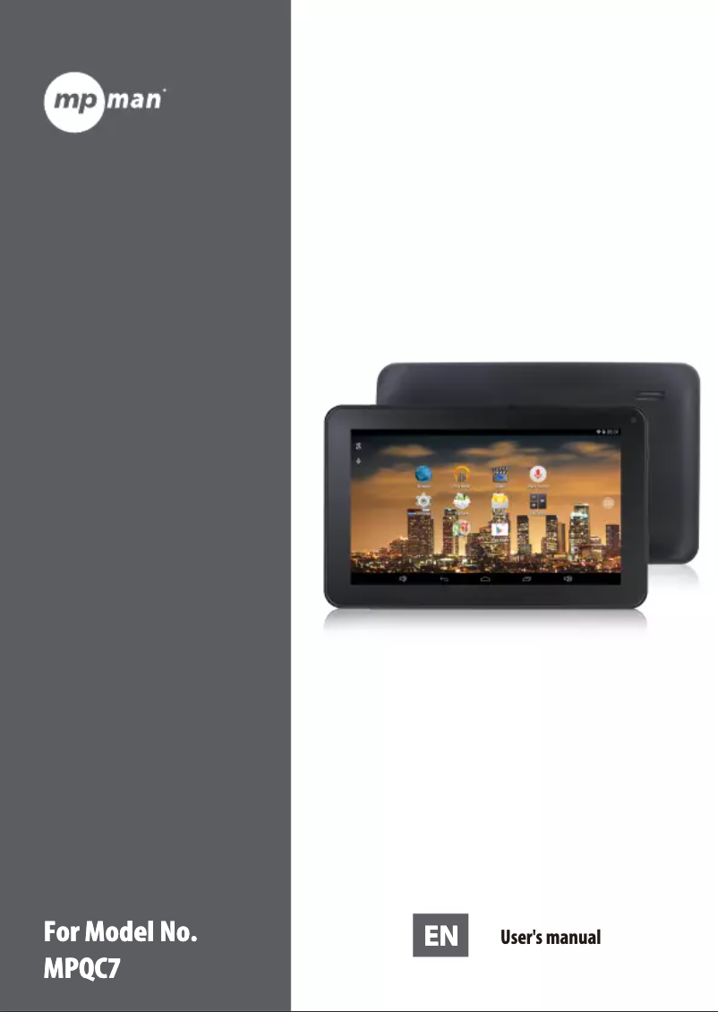 Página 1 del manual Manual de usuario Mpman MPQC7