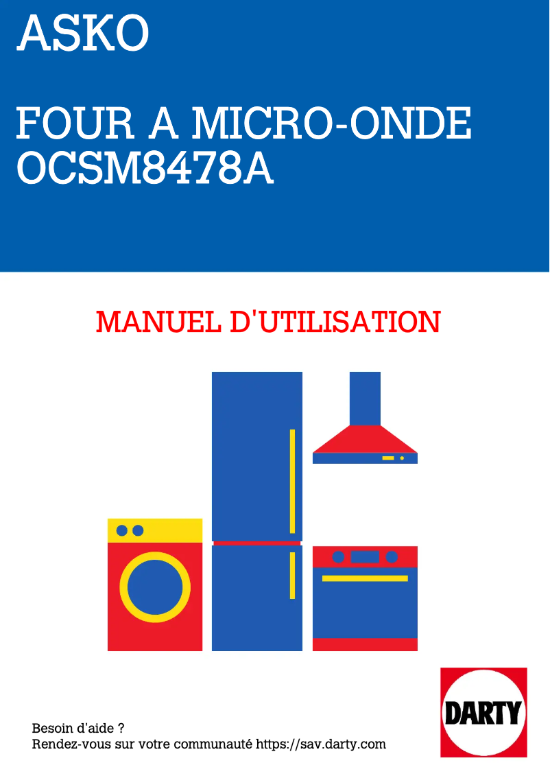 Image de la première page du manuel de l'appareil OCSM8487A