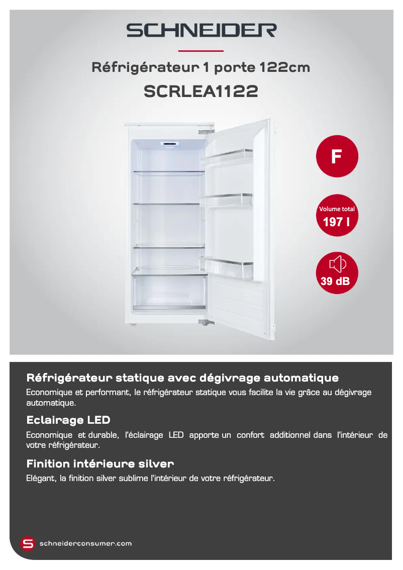 Image de la première page du manuel de l'appareil SCRLEA1122